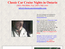 Tablet Screenshot of classiccarcruisenights.com